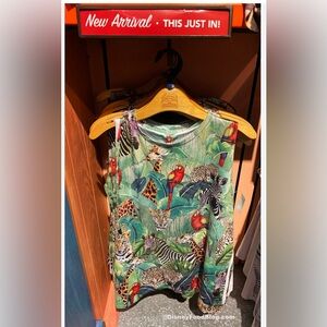 Big Bang animal print tank with sequins size medium